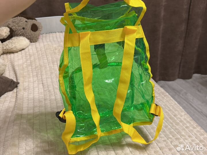 Рюкзак пластиковый яркий прозрачный новый