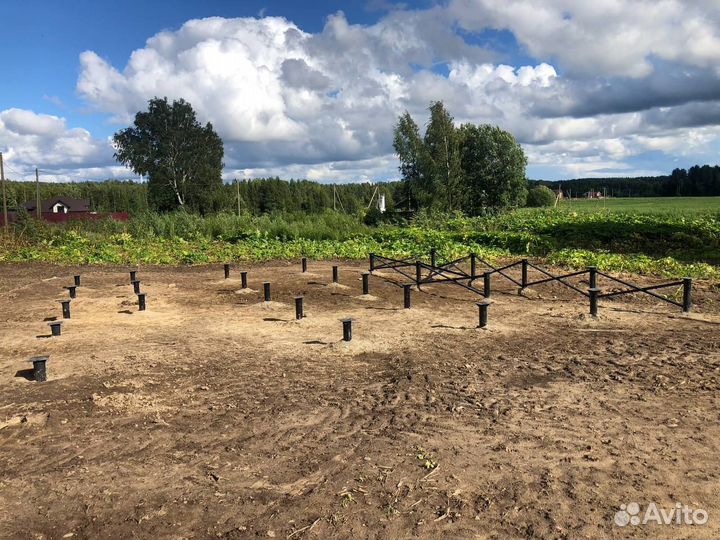 Винтовые сваи под ключ установка