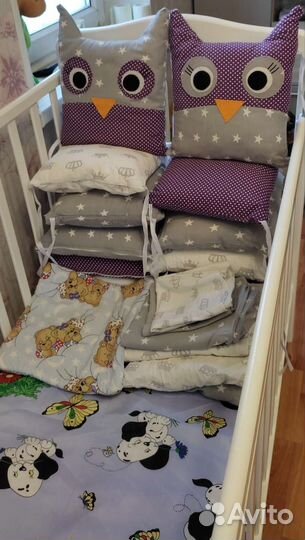 Бортики и постельное белье