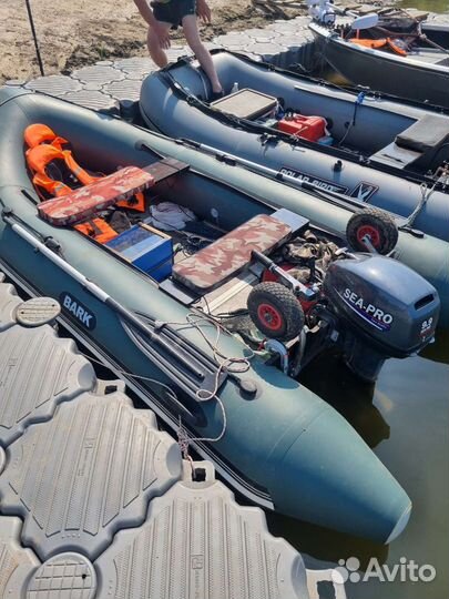 Надувная лодка с мотором, прицеп, эхолот