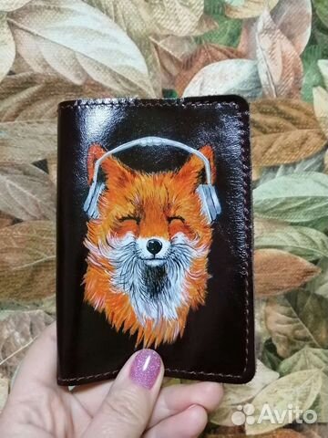 Кожаная обложка на паспорт