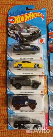 Hot wheels машинки запакованные