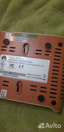 Adsl модем Huawei SmartAX MT880 и сплитер