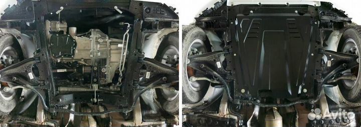 Защита картера и кпп Largus/Xray/Almera G15