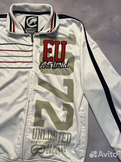 Белоснежная Олимпийка Ecko Unltd оригинал