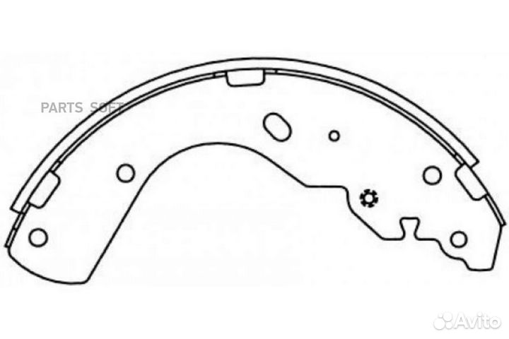 Nibk FN3416 Колодки торм.бараб