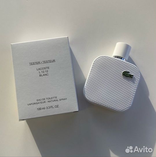 Lacoste L.12.12 blanc 100ml (edt) (tester)