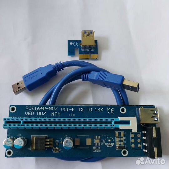 Райзер pci-e, molex,M2, 6 pin