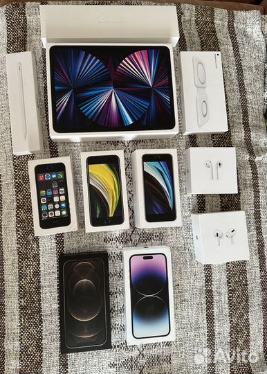 Коробки от apple iPhone, iPad pro, iwhatch, pods
