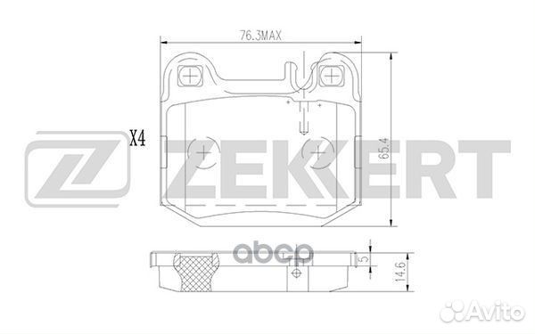 Колодки торм. диск. задн. MB M-Class (W163) 00