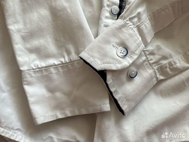 Рубашка белая хлопок 140