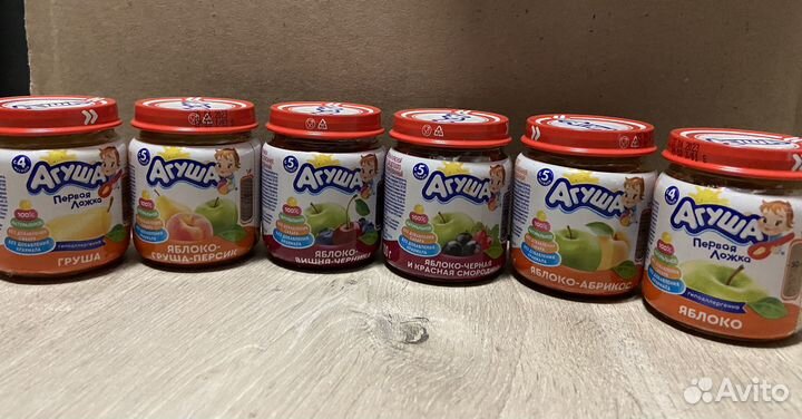 Фруктовое пюре агуша