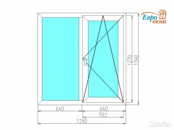 Окна пластиковые не б/у, окно пвх