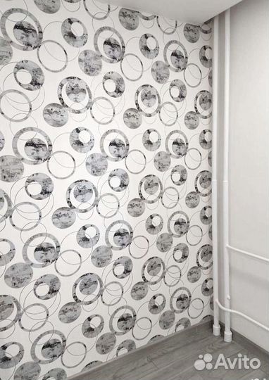 Поклейка виниловых обоев