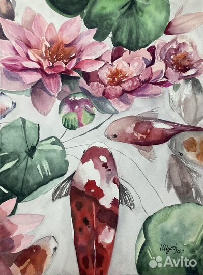 Картина акварель 