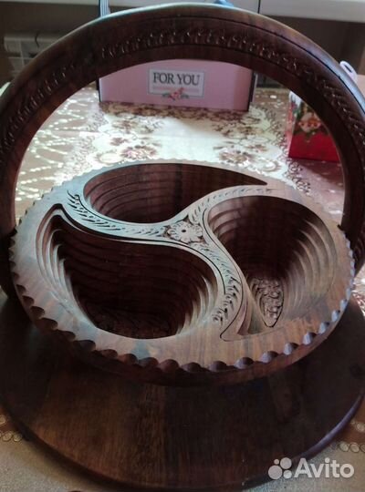 Ваза декоративная дерево