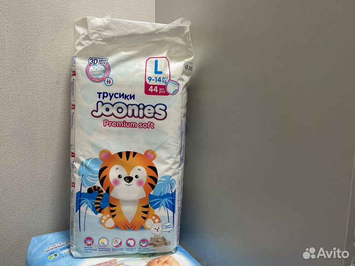 Подгузники и трусики joonies premium