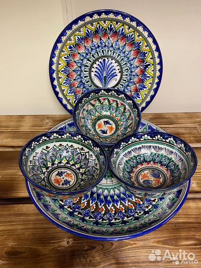 Национальная Узбекская Посуда. Ляганы, косушки