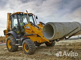 Экскаватор, погрузчик, JCB