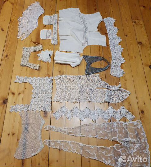 Воротнички кружевные старинные