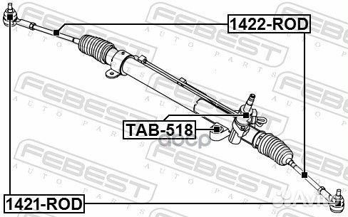 Тяга рулевая 1422-ROD 1422-ROD Febest