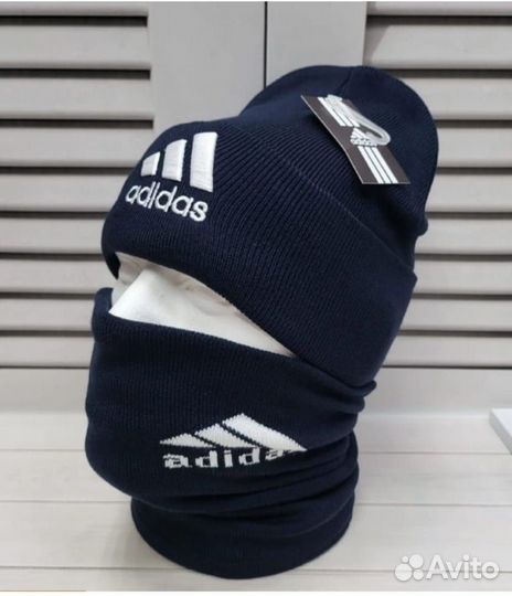 Комплект шапка и снуд Nike/Adidas унисекс