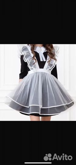 Платье с фартуком на последний звонок