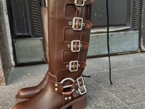 Сапоги Miu Miu Biker boots коричневые