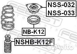 Опора переднего амортизатора R nissan Micra K12