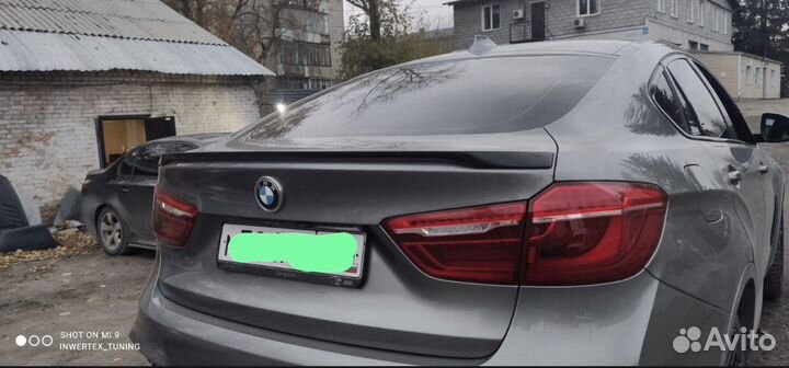 Спойлер задний на крышку bmw x6 f16