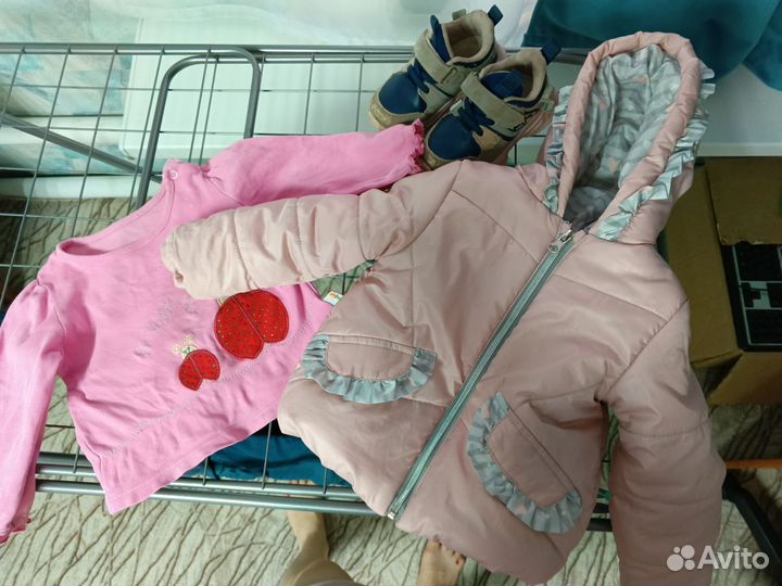 Вещи пакетом на девочку 80