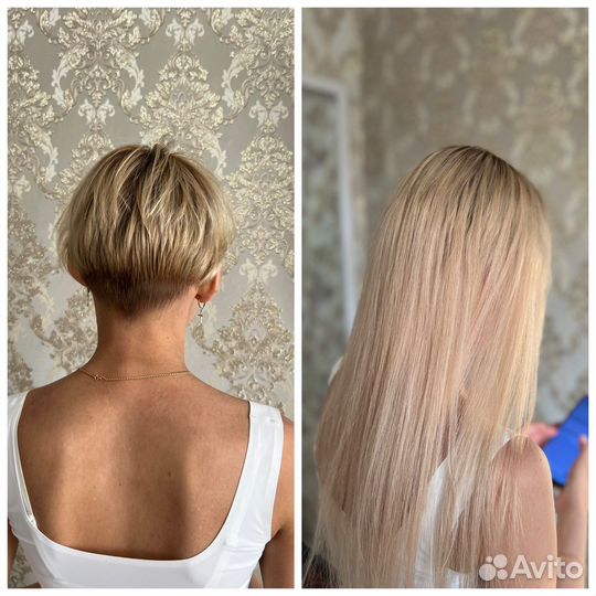 Наращивание волос модель