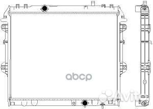 Радиатор toyota hilux 04- 34611055 Sakura