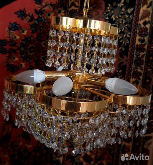 Люстра хрустальная чехия