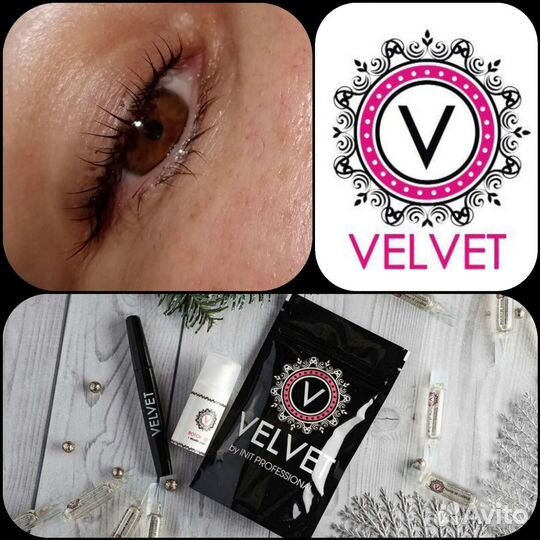 Ламинирование, velvet(вельвет) ресниц и бровей