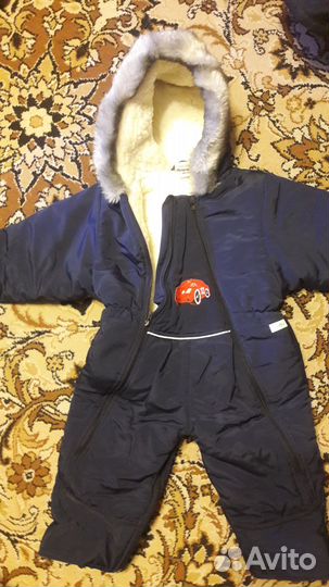 Зимний комбинезон на меху 86-92