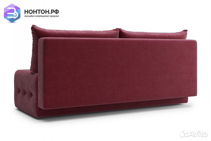 Диван еврокнижка Сити бордовый