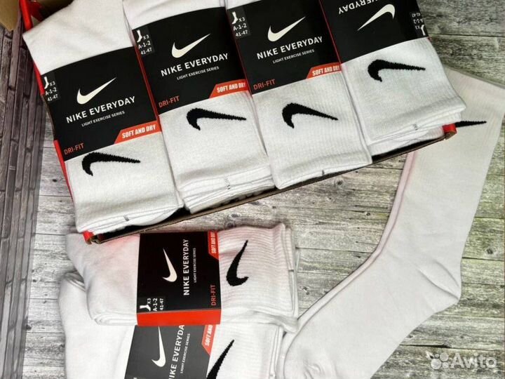 Носки Nike everyday 10 пар высокие