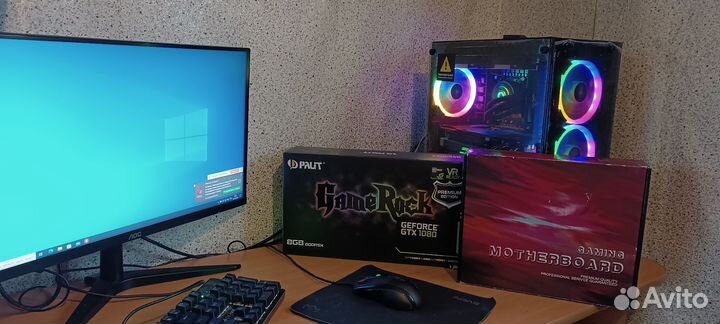 Игровой пк 12 ядер/16Gb / gtx 1080 8 Gb / SSD 512G