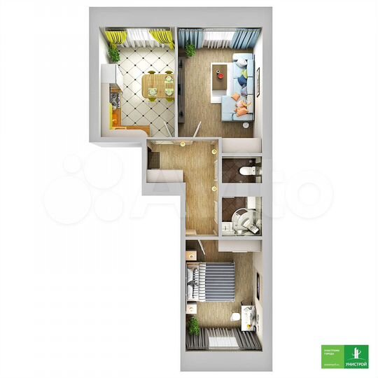 2-к. квартира, 52,7 м², 2/11 эт.