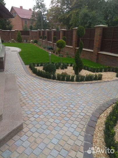 Укладка брусчатки