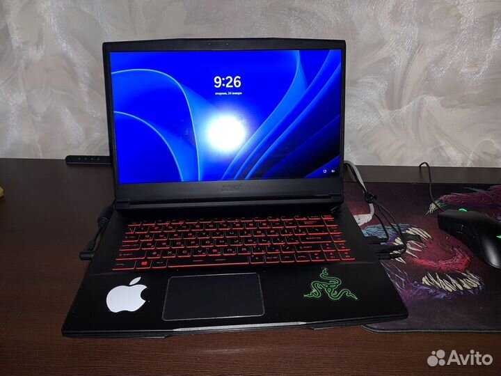 Игровой ноутбук msi gf65 144гц gtx 1660 TI 6gb