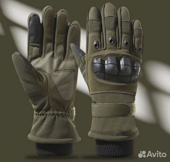Тактические перчатки зимние с мехом