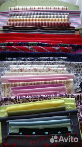 Отрезы тканей мелкие новые