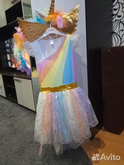 Новогодний костюм для девочки единорог