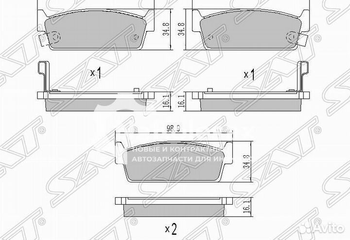 Колодки тормозные зад nissan cedric Y32/33/laurel