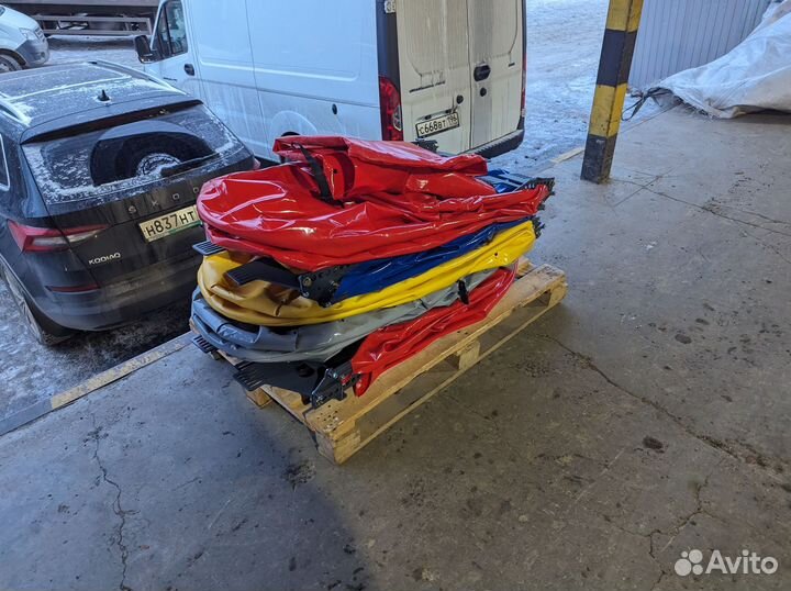 Универсальный чехол на кран манипулятор желтый