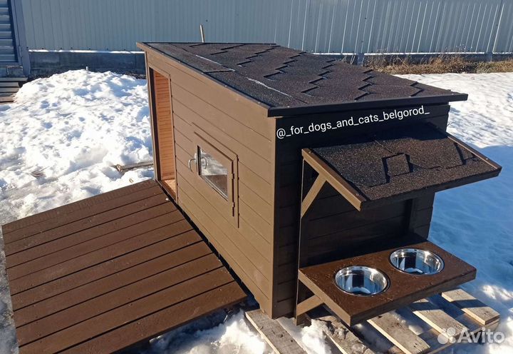 Будка для собаки с тамбуром