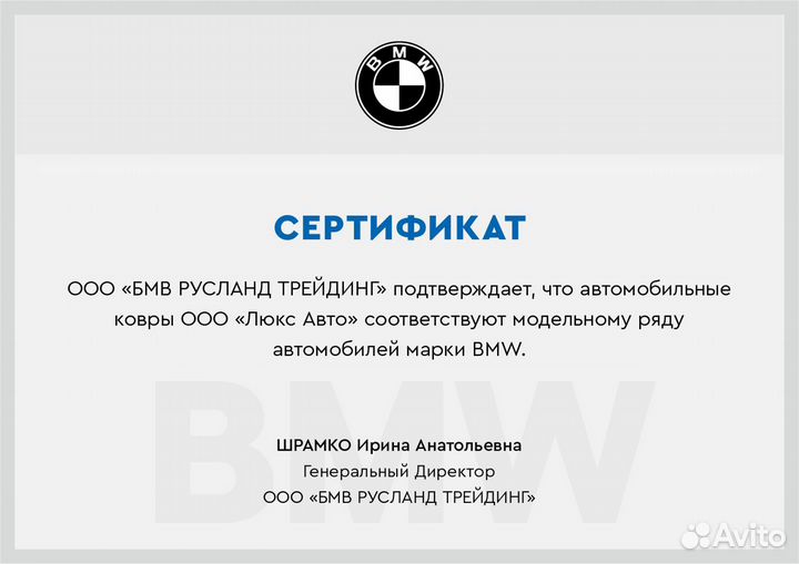 3D Коврики BMW X5 E70 F15 G05 Экокожа