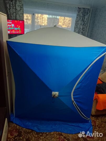 Зимняя палатка cube трехслойная бу